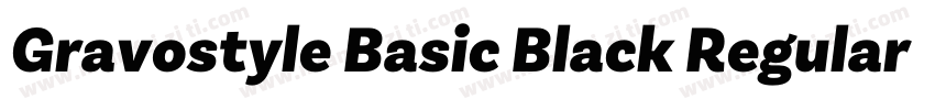 Gravostyle Basic Black Regular字体转换